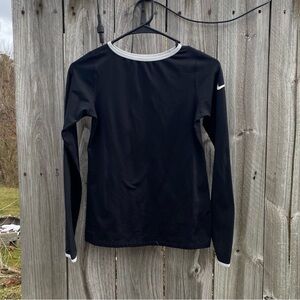 Nike Pro Heat Gear L Black Fitted Long Sleeve Top